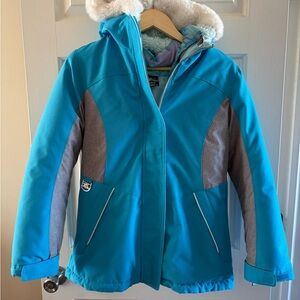 ZeroXposur Teal and Gray Kids Puffer Jacket